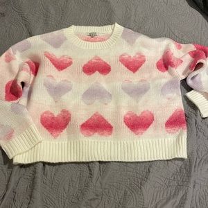 Brand new heart sweater